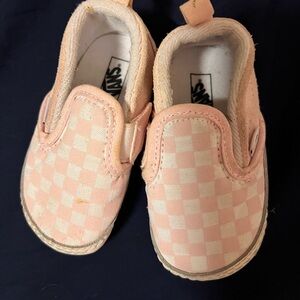 Vans pink crib shoes
